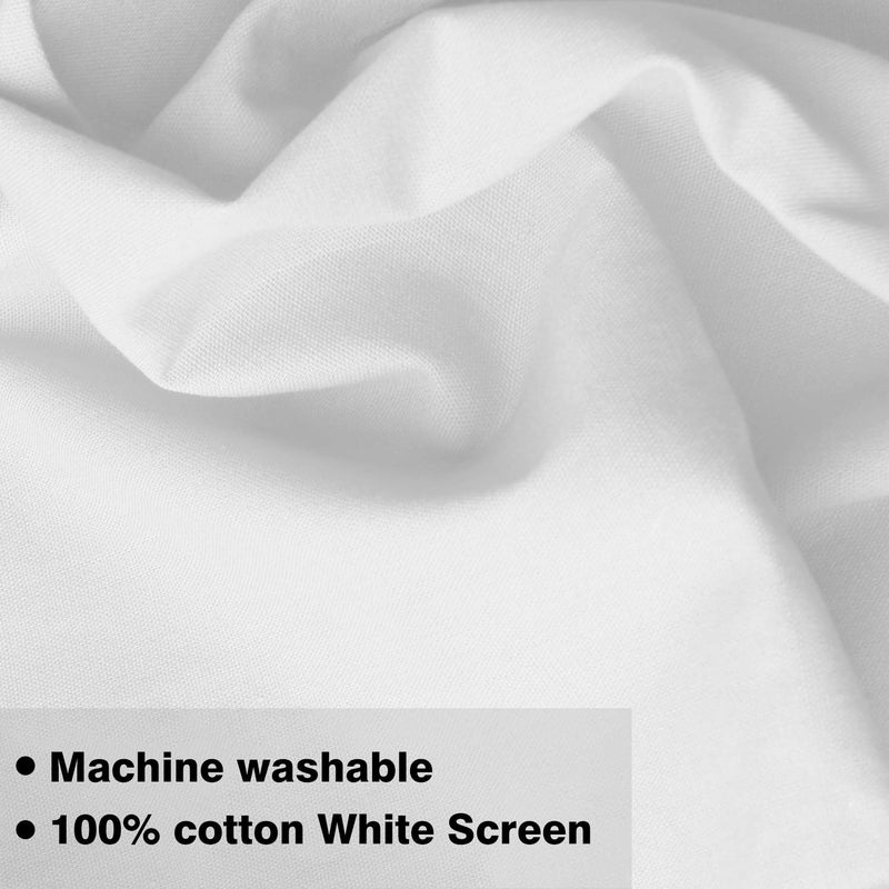 EMART 10x12 ft White Backdrop for Photography, Large Party Photo Background Curtain Drapes, Washable Polyester Fabric Back Drop Screen Sheet for Birthday Video Studio Portrait Photoshoot - Image 3